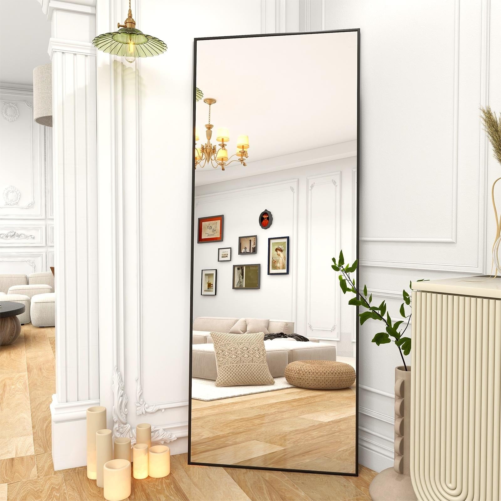 Large Standing Full Length Mirror Wall Decor for Hanging