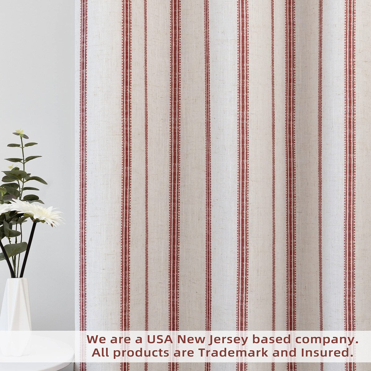 DriftAway Farmhouse Linen Blend Blackout Curtains