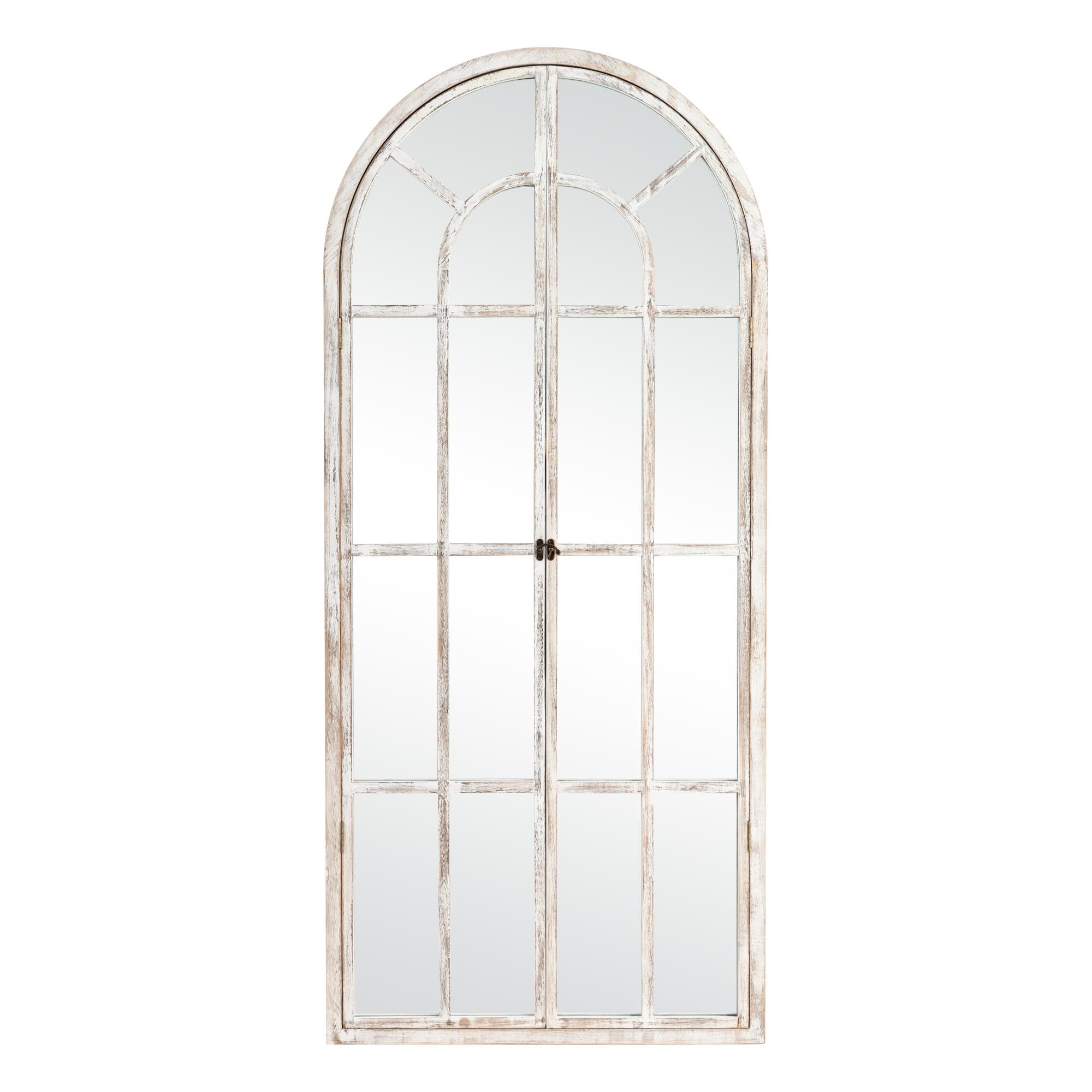 Window Mirror Arched Wood Mirror 71'' L*31'' W