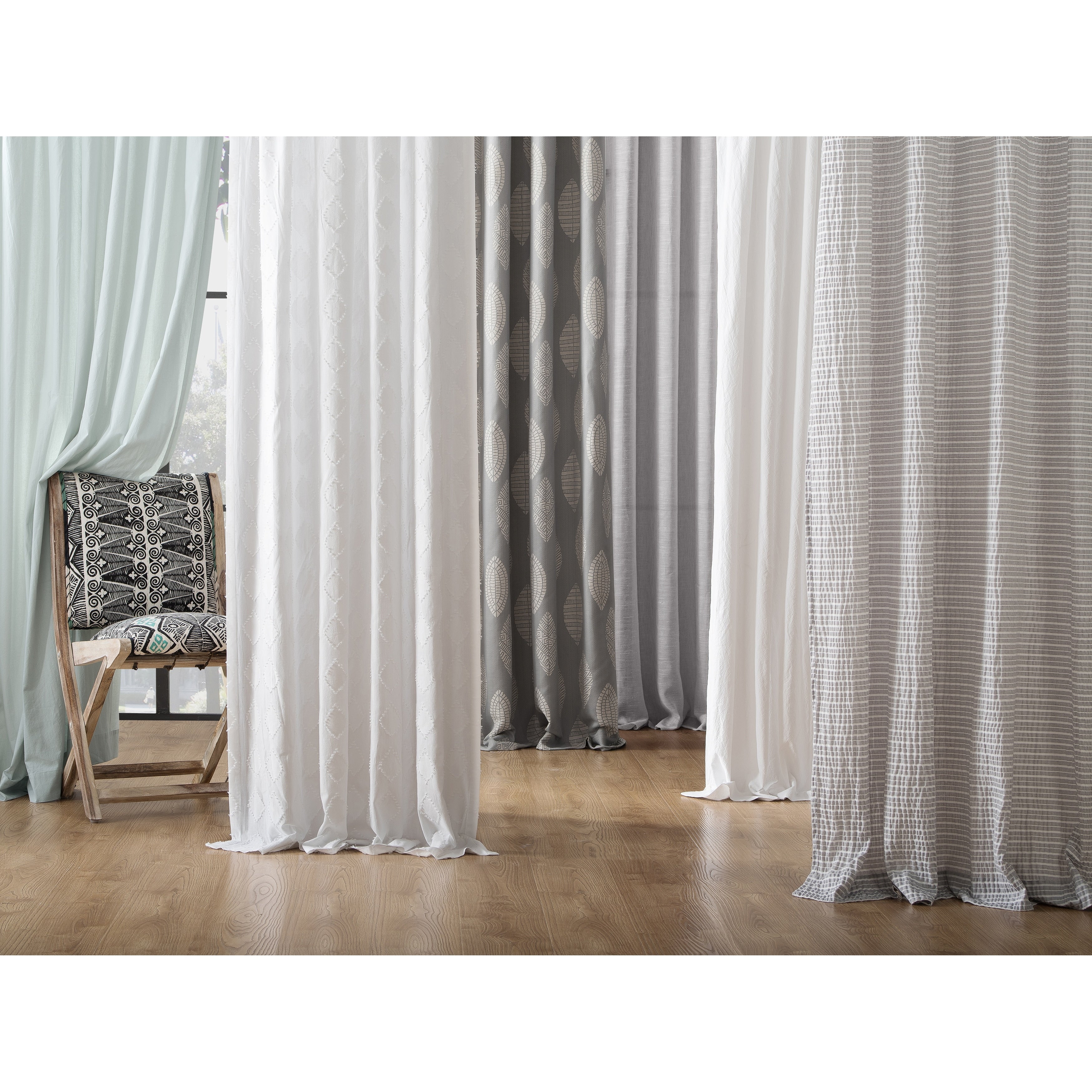 Archaeo Washed Cotton Twist Tab Curtain, Single Panel