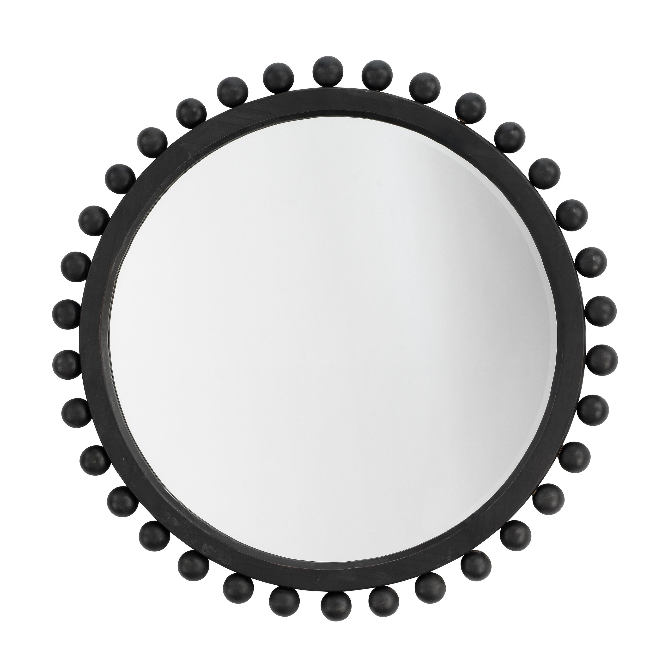 Alden Décor Orion Round Wood Mirror, Natural