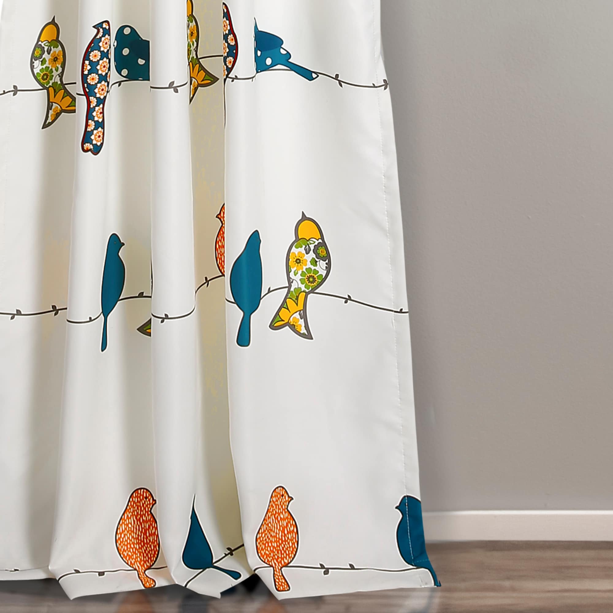 Lush Decor Rowley Birds Room Darkening Curtain Panel Pair