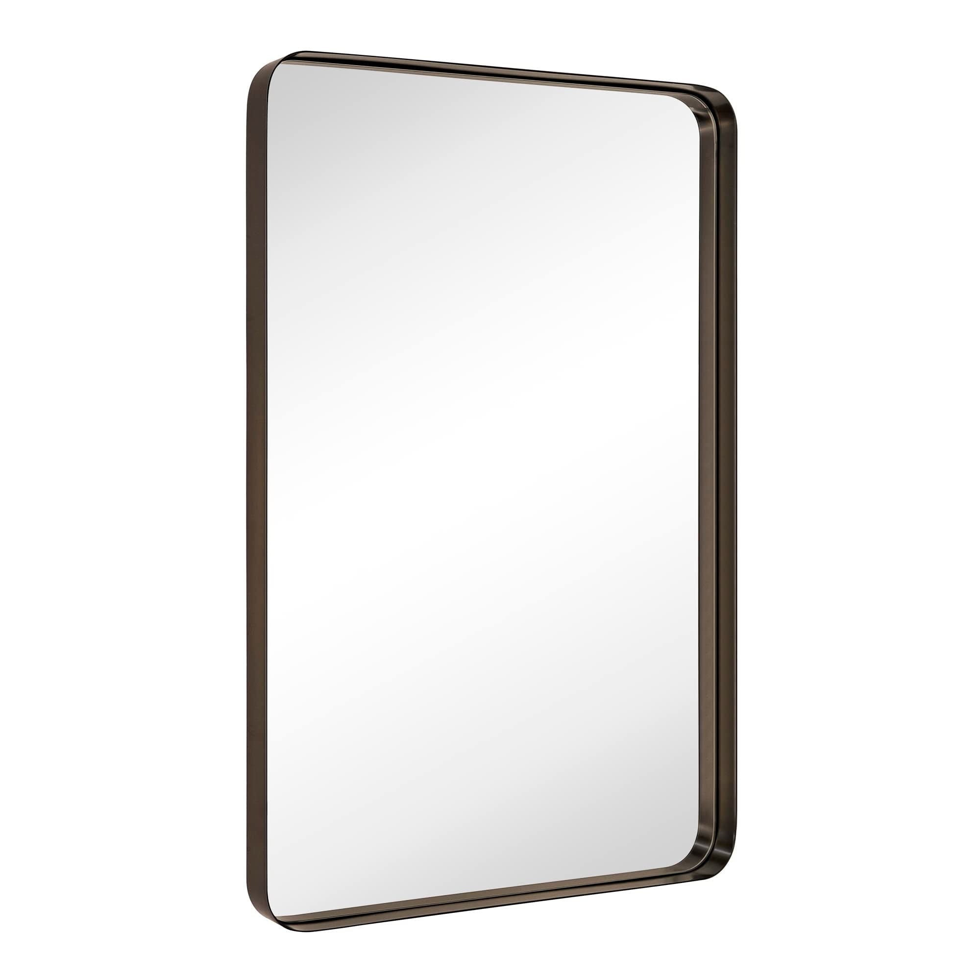 TEHOME Arthers Stainless Steel Metal Bathroom Vanity Wall Mirror