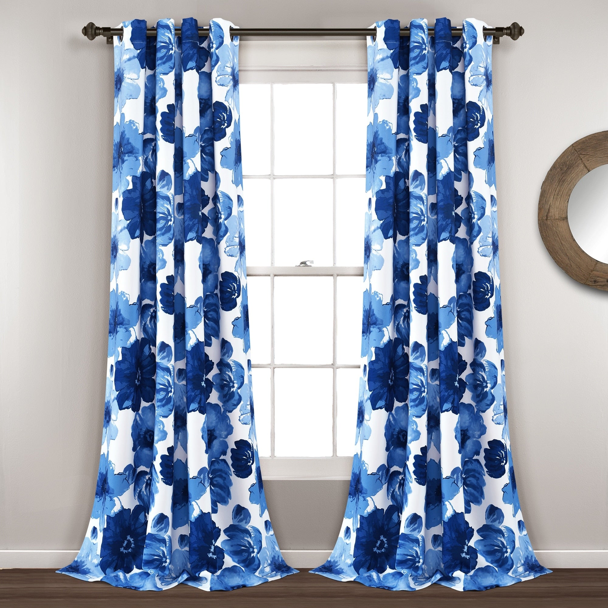 Lush Decor Leah Room Darkening Curtain Panel Pair