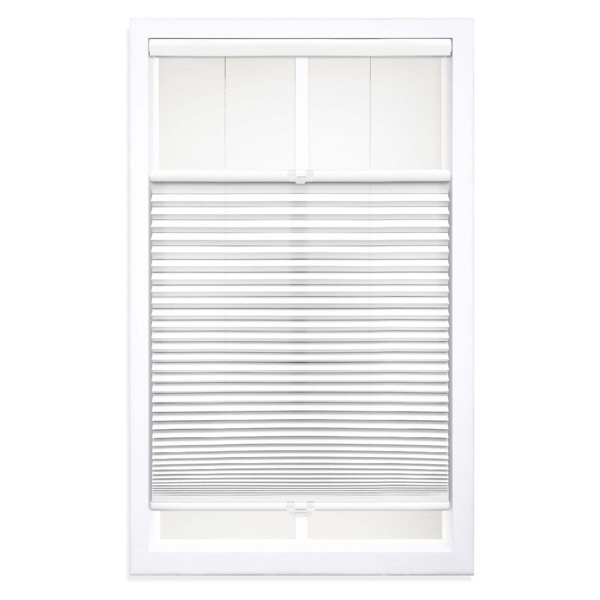 Regal Estate 64-inch White Light-filtering Top Down/Bottom Up Shade