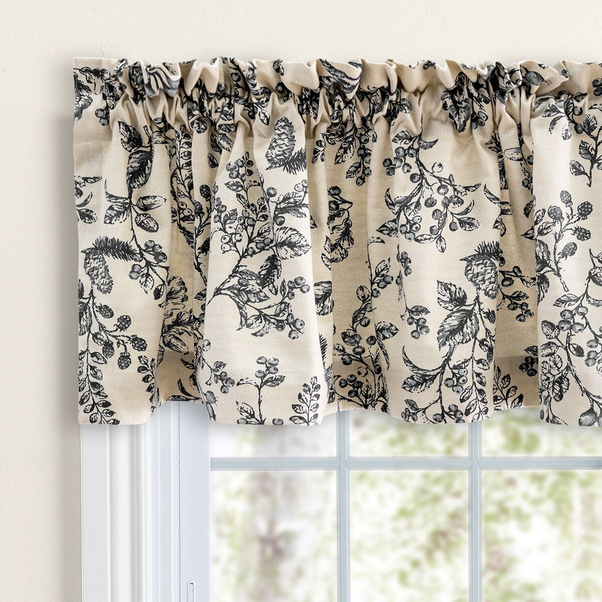 Waverly Gardens Tailored Panel Pair with tiebacks or Tailored Valance