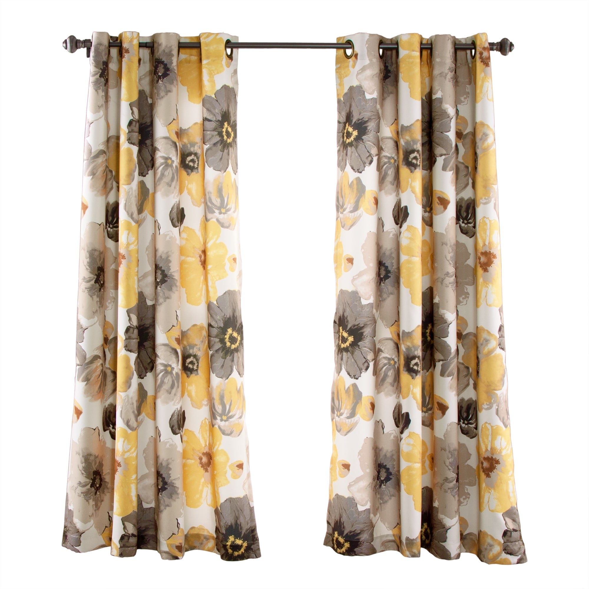 Lush Decor Leah Room Darkening Curtain Panel Pair