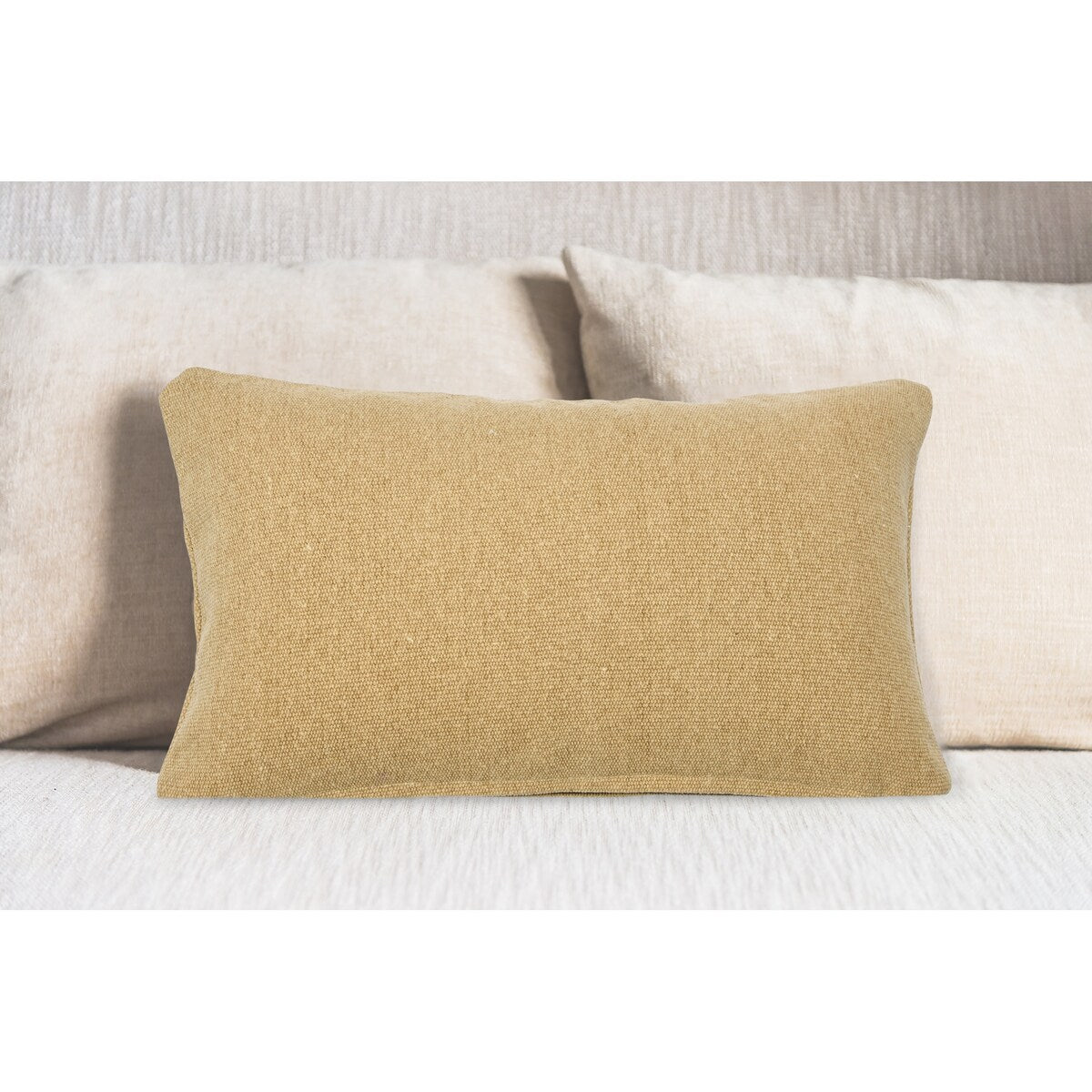 Woven Canvas Lumbar Pillow Cover