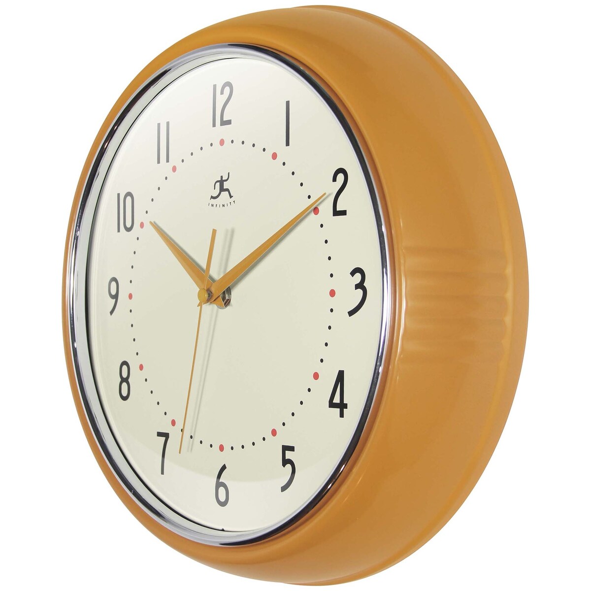 Round Retro Kitchen Wall Clock by Infinity Instruments