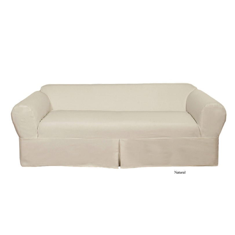 Classic Slipcovers 2-piece Twill Sofa Slipcover