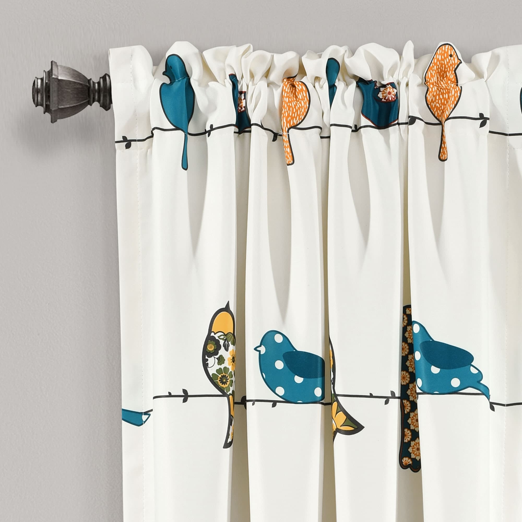 Lush Decor Rowley Birds Room Darkening Curtain Panel Pair