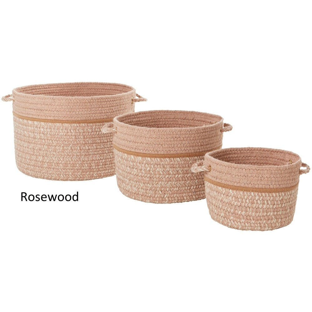 Seaport Wool Blend Storage Basket