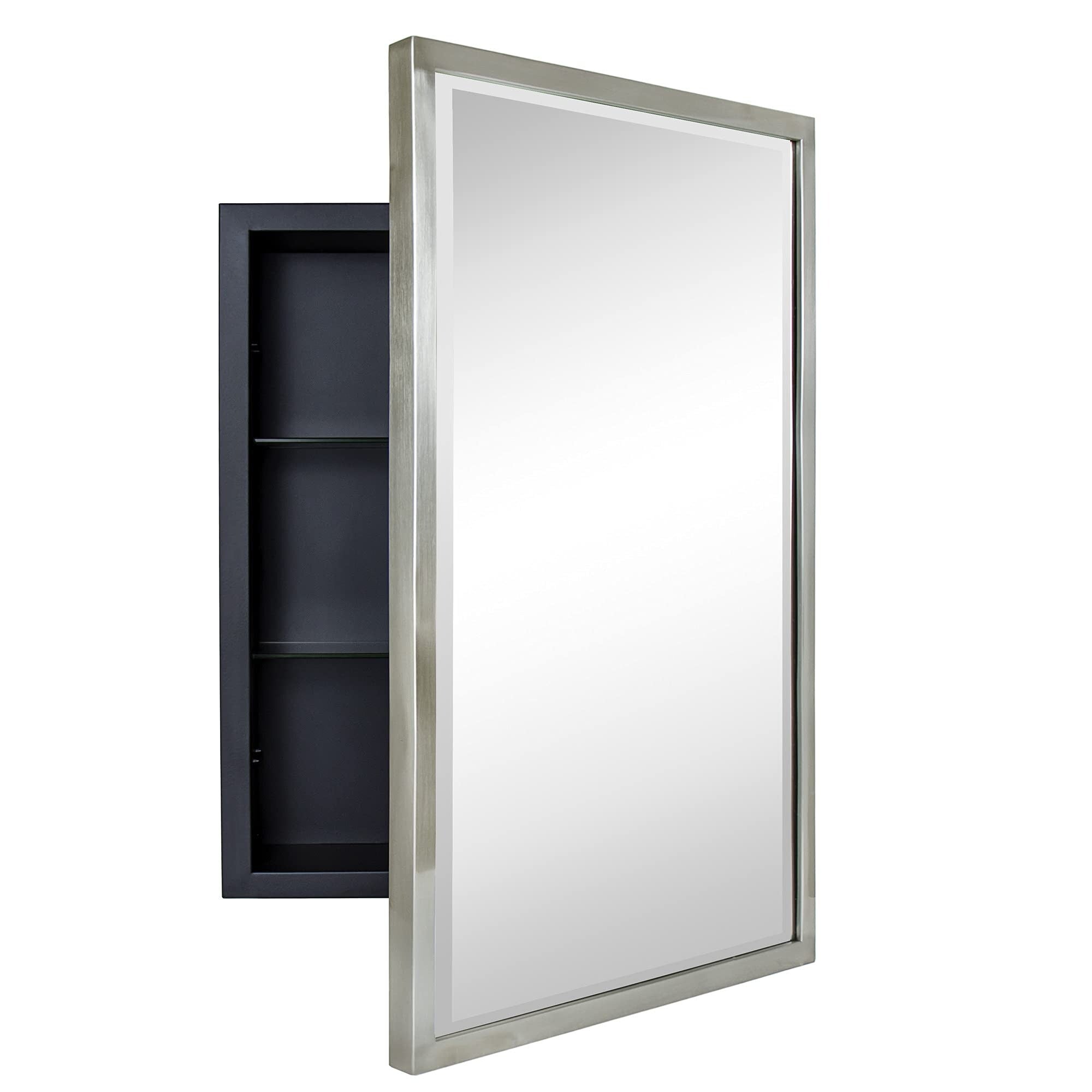 TEHOME Haddison Recessed Framed Medicine Cabinet with Mirror