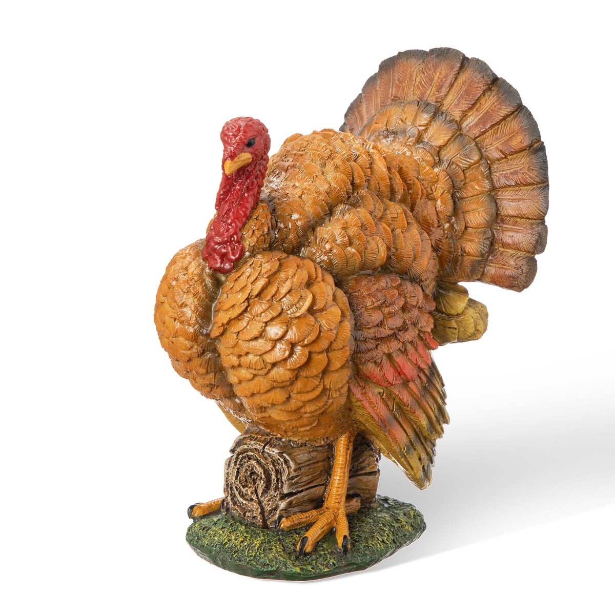 Glitzhome 9.5H Thanksgiving Resin Turkey Table Decor