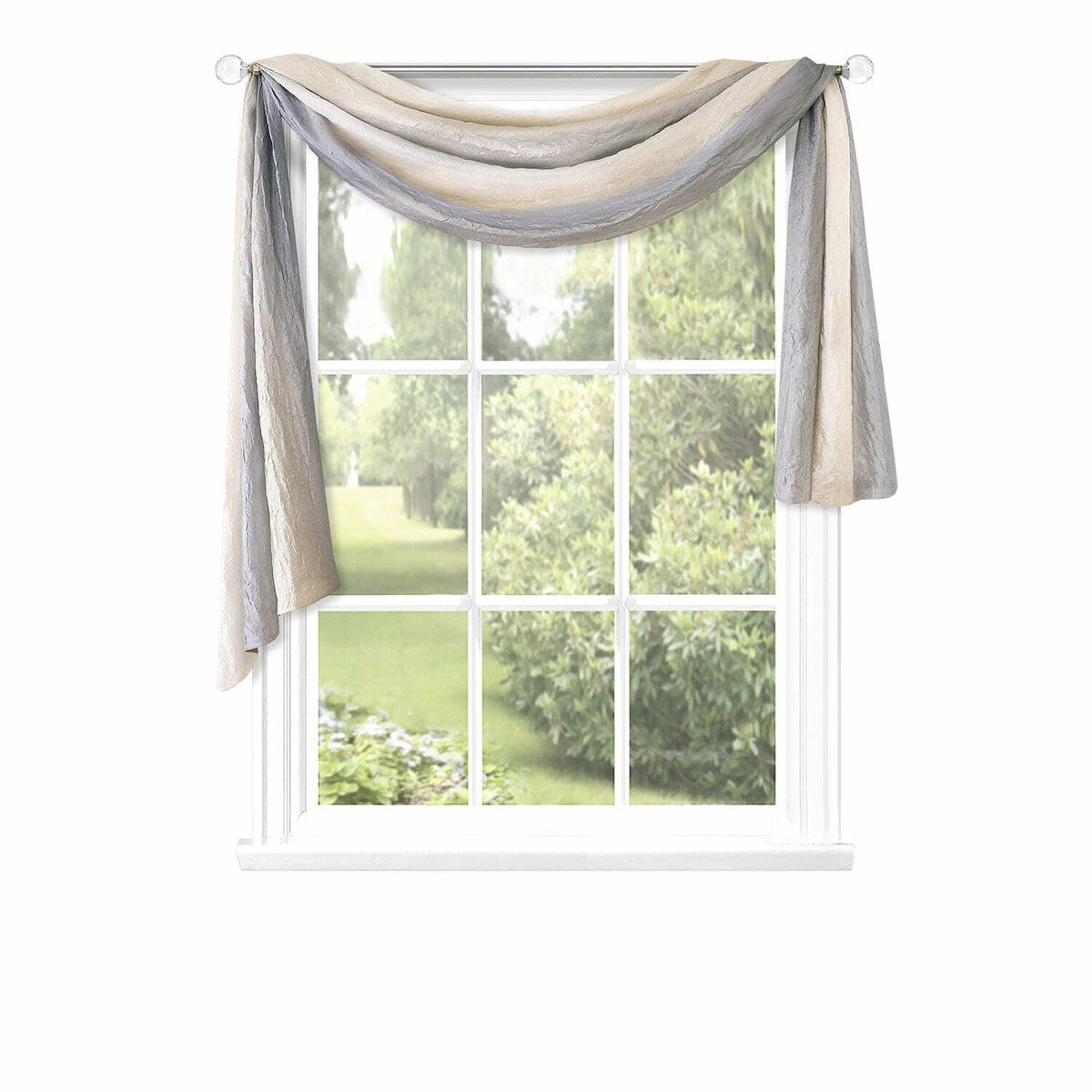 Achim Ombre Window Curtain Scarf - 50 x 144 - 50x144