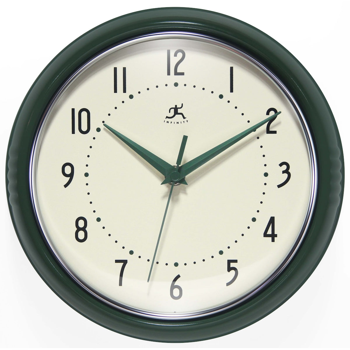 Round Retro Kitchen Wall Clock by Infinity Instruments