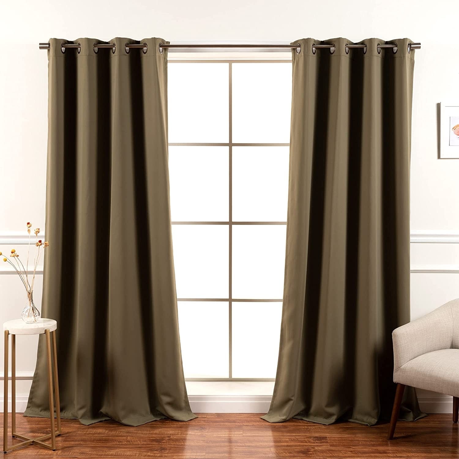 Aurora Home Grommet Top Insulated 64-inch Blackout Curtain Panel Pair - 52 x 64