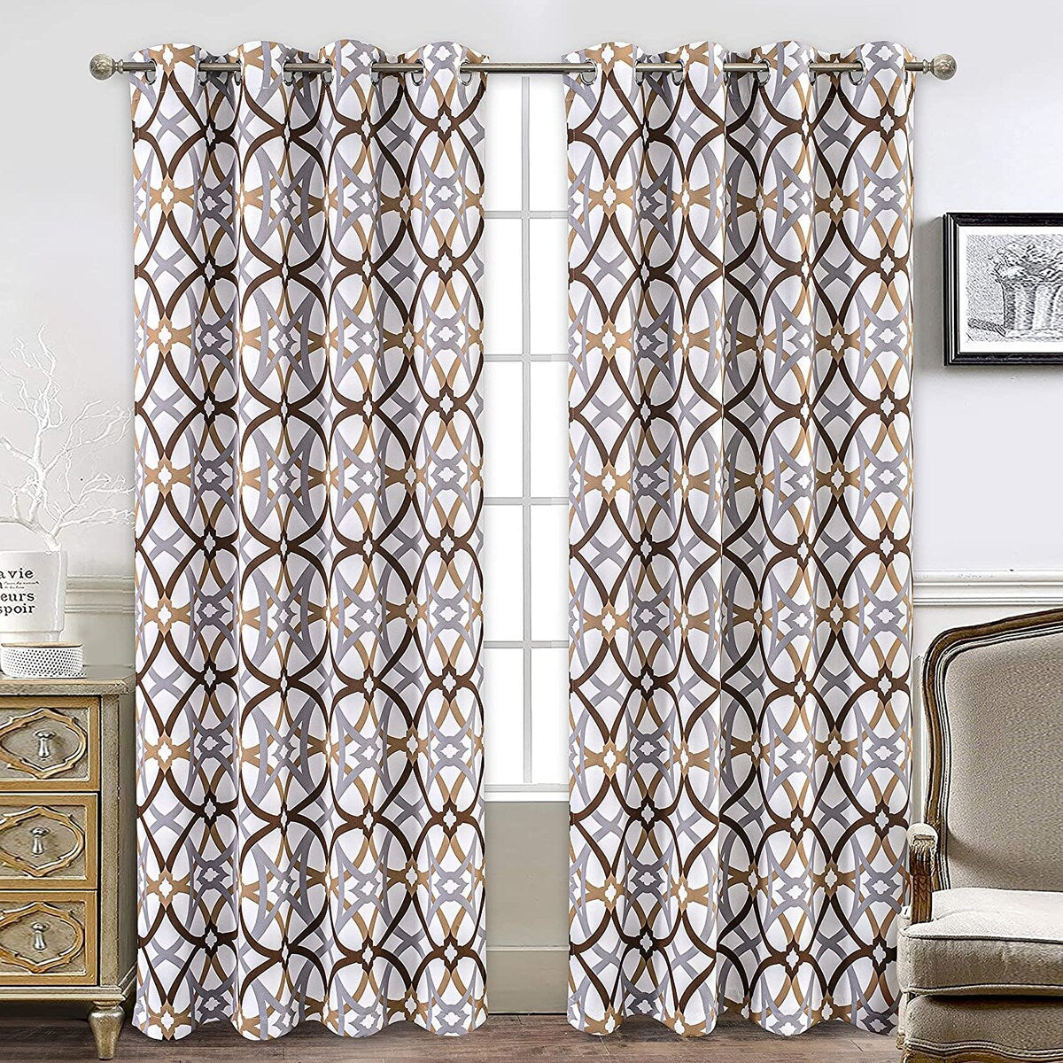 Jarvenpaa Insulated Blackout Grommet Window Curtain Panel Pair