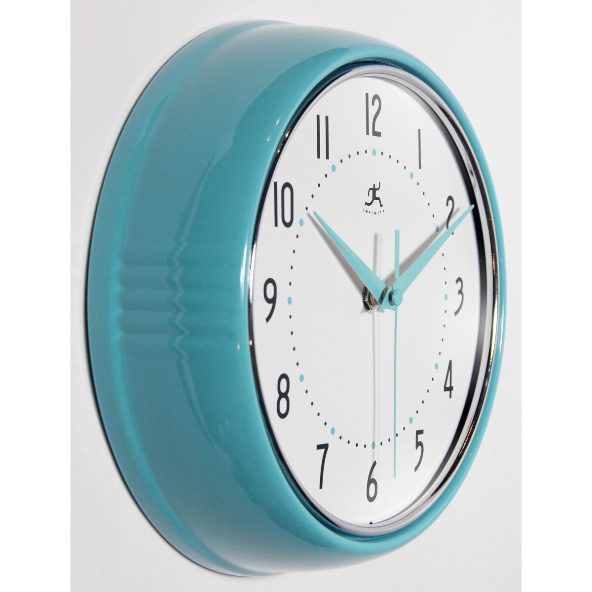 Round Retro Kitchen Wall Clock by Infinity Instruments