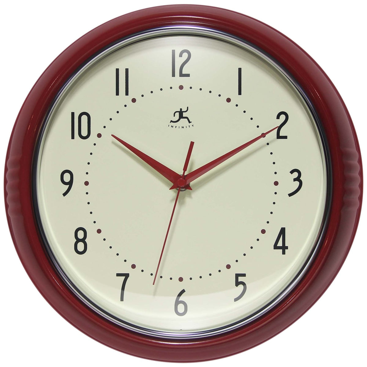 Round Retro Kitchen Wall Clock by Infinity Instruments