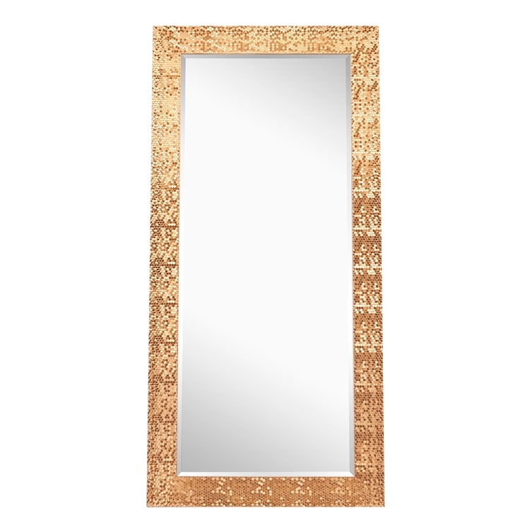 Premium Mosaic Pattern Full-Length Vertical Mirror - Standing, Leaning, Free-Standing Full Body Dressing Mirror