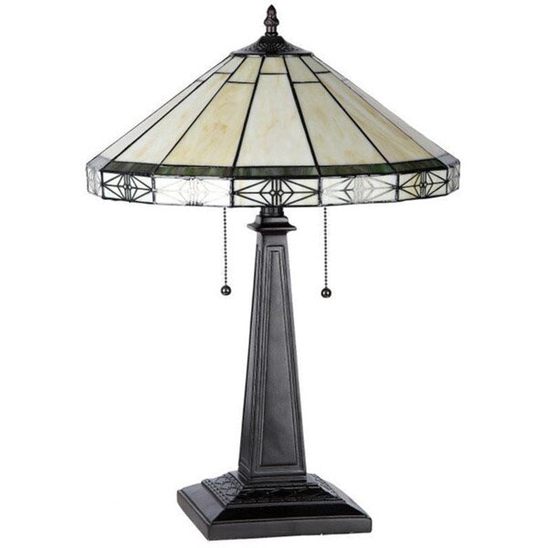 Tiffany Style Mission Design 2-light Table Lamp