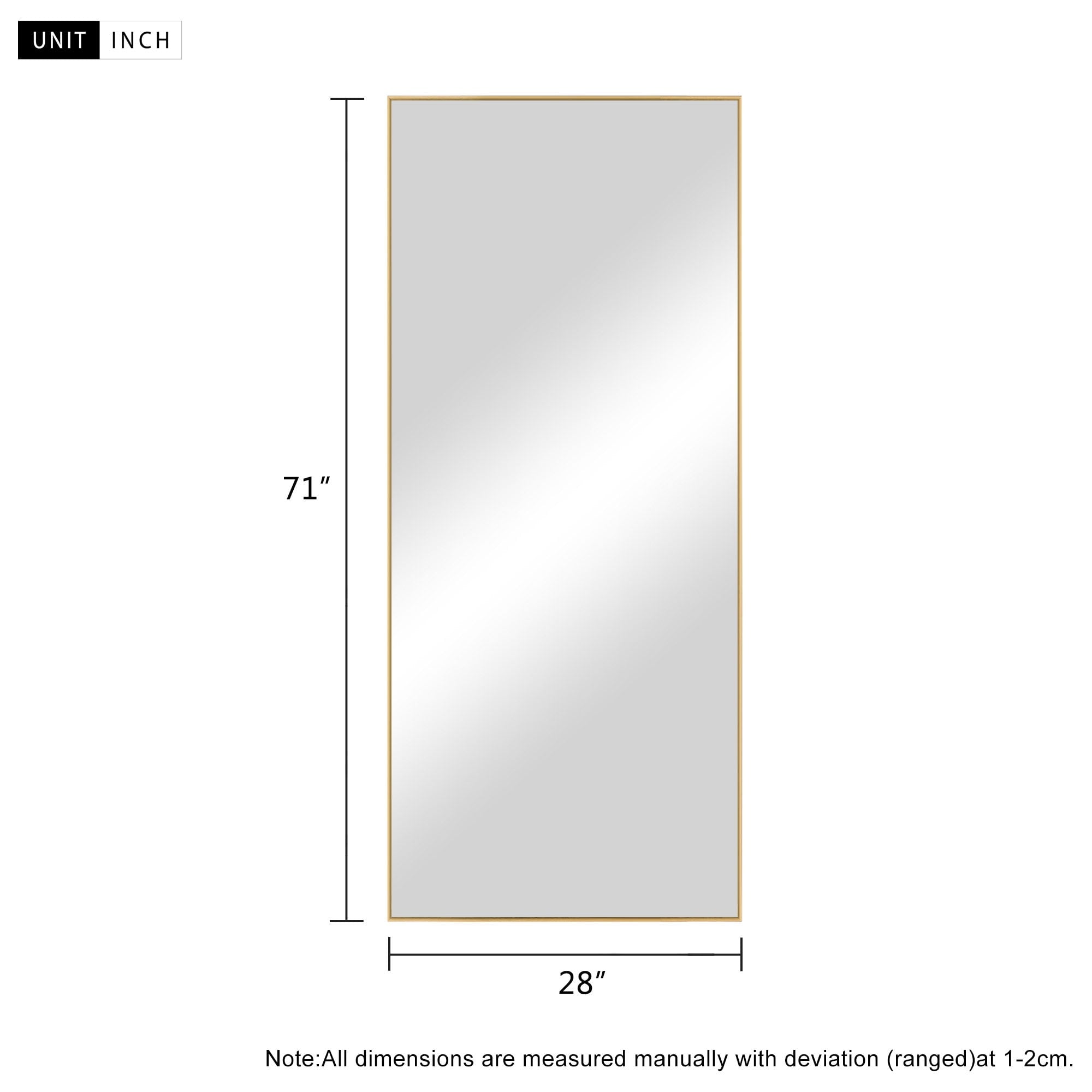 Aluminum Alloy Full Length Floor Mirror