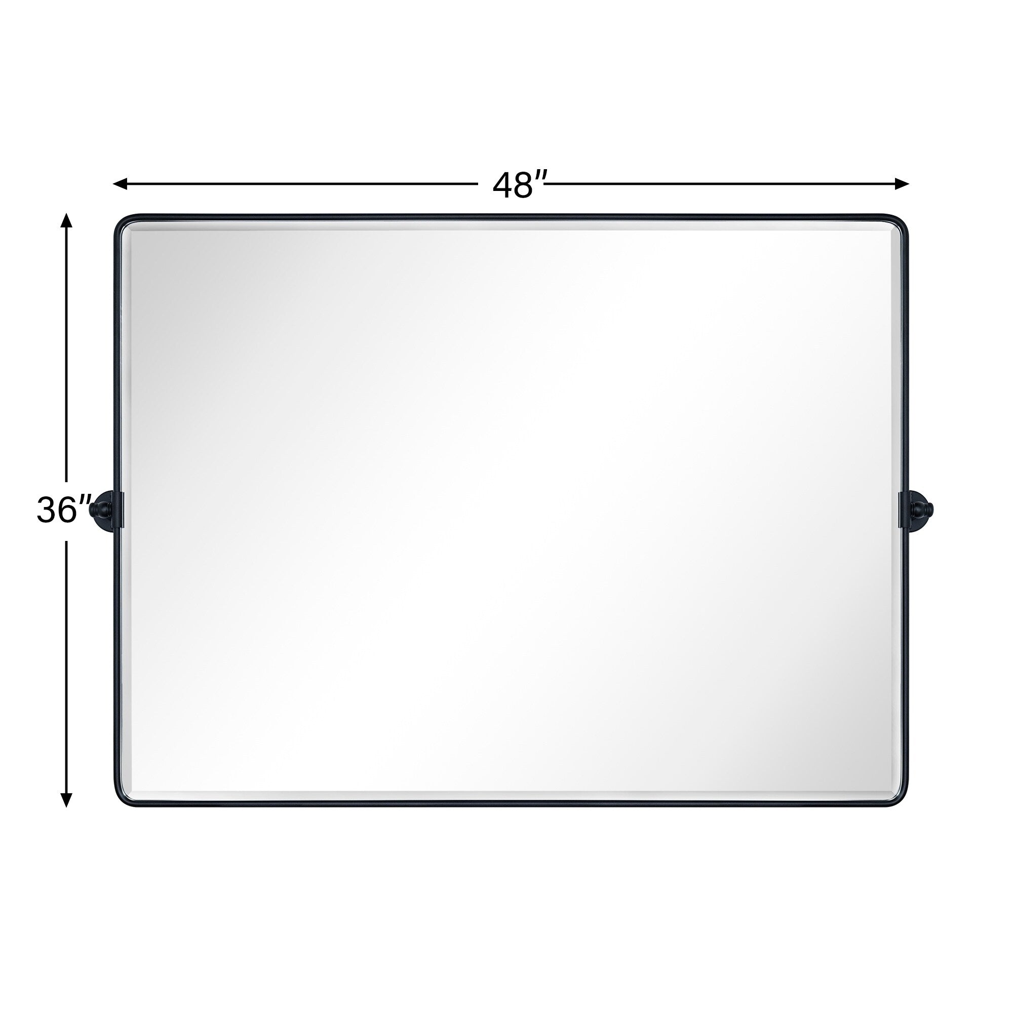 TEHOME Lutalo horizontal Beveled Bathroom / Vanity Mirror