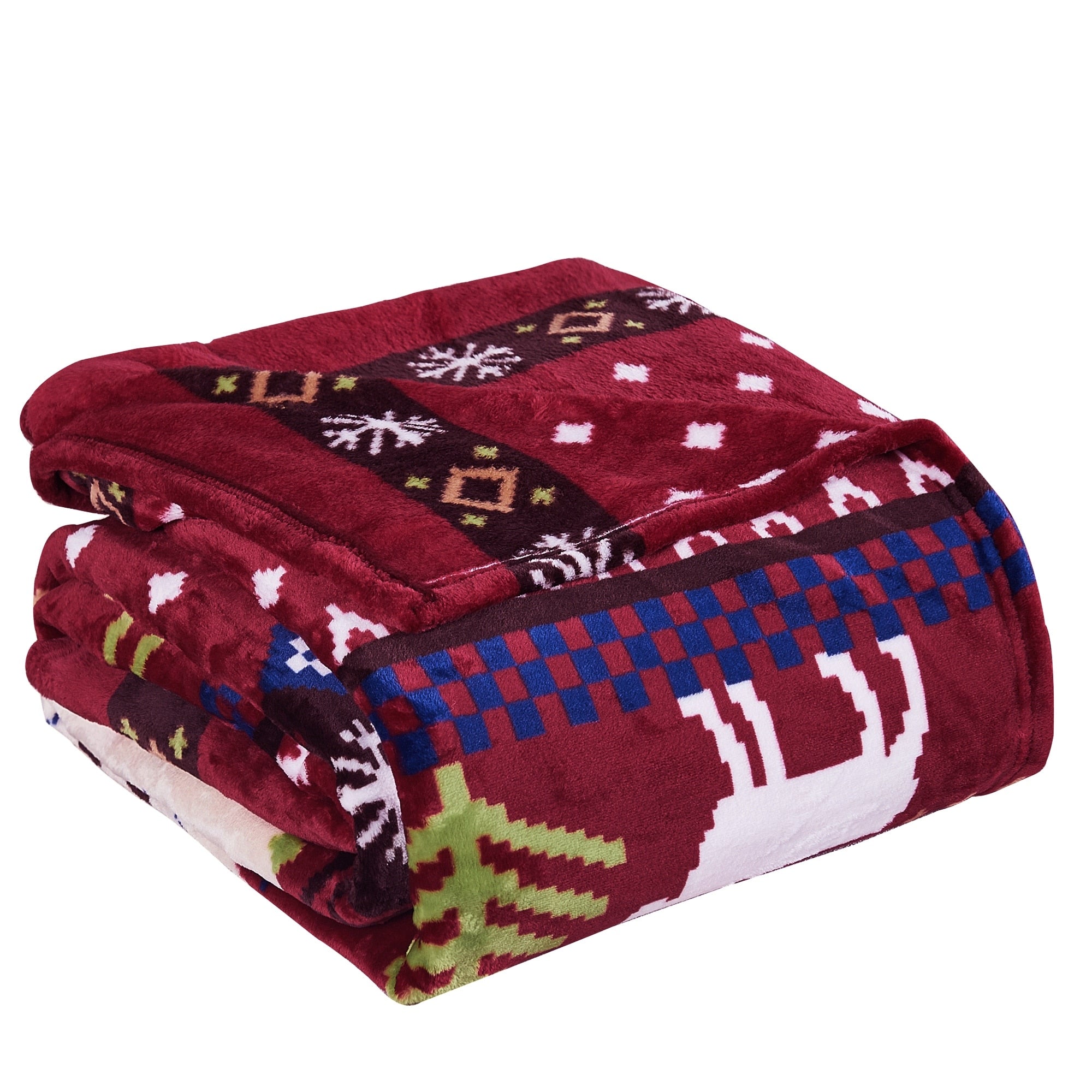 Serenta Printed Christmas Flannel Fleece Blanket