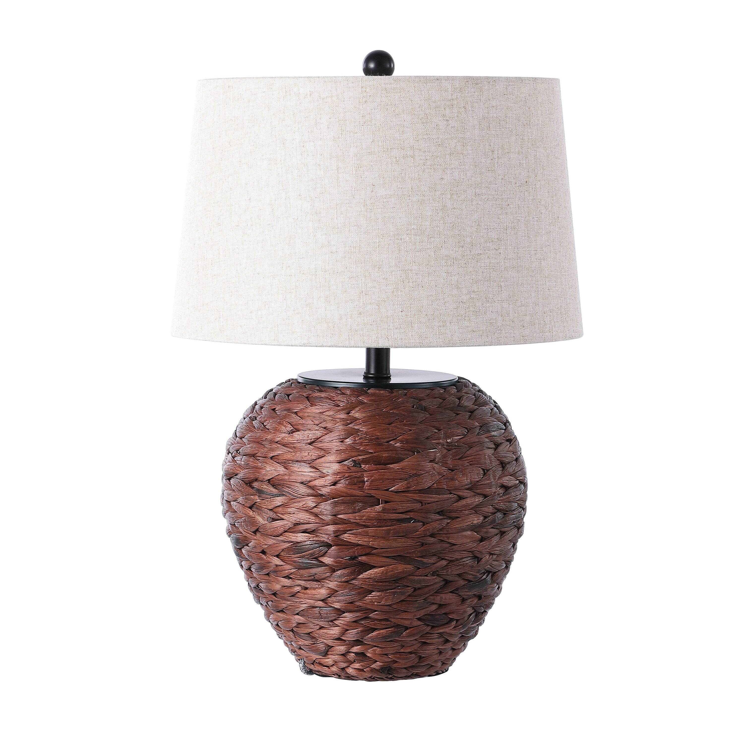 Elicia 24.5 Banana Leaf Basket LED Table Lamp, by JONATHAN Y