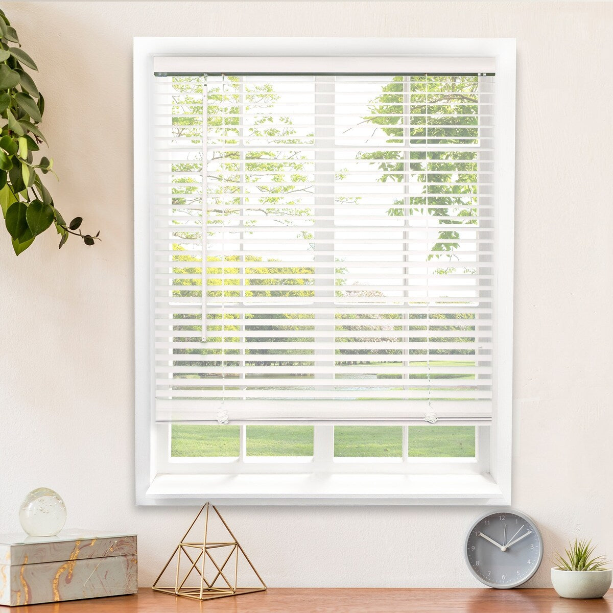 CHICOLOGY Cordless 1-Inch Vinyl Mini Blinds, Room Darkening