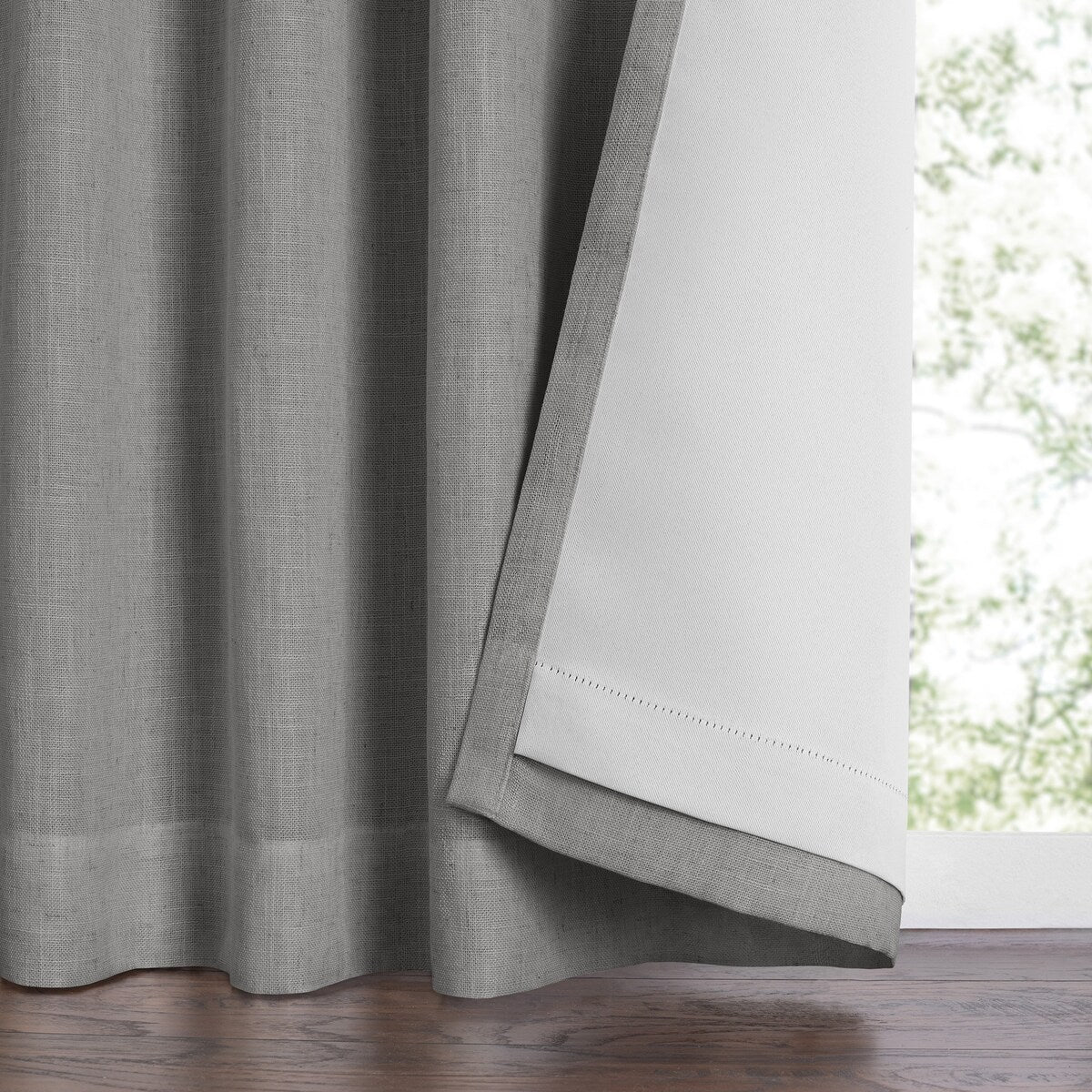 Harrow Solid Texture Blackout Window Single Curtain Panel