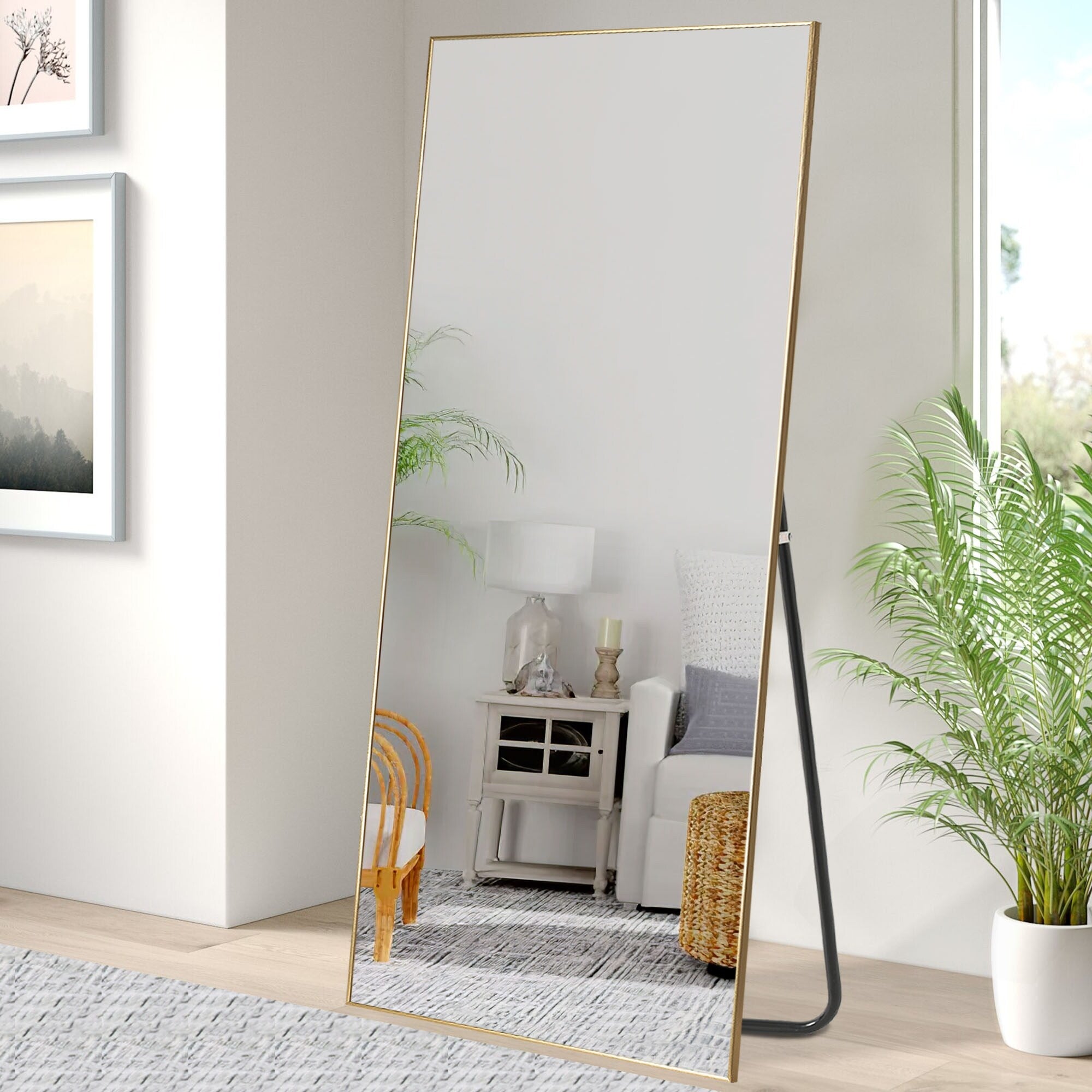 Aluminum Alloy Full Length Floor Mirror