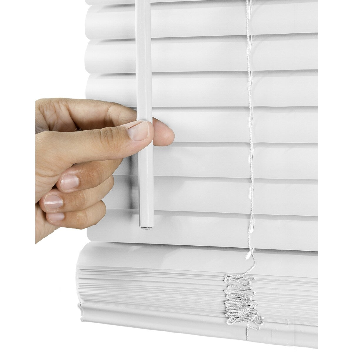 CHICOLOGY Cordless 1-Inch Vinyl Mini Blinds, Room Darkening