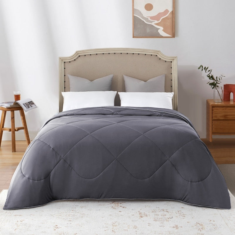 Lightweight Breathable Dual-side Cooling Blanket for Hot Sleepers, Cool Touch Comforter