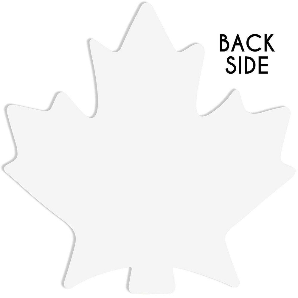 Thanksgiving Table Place Cards, Maple Leaf Cutouts (50 Count)