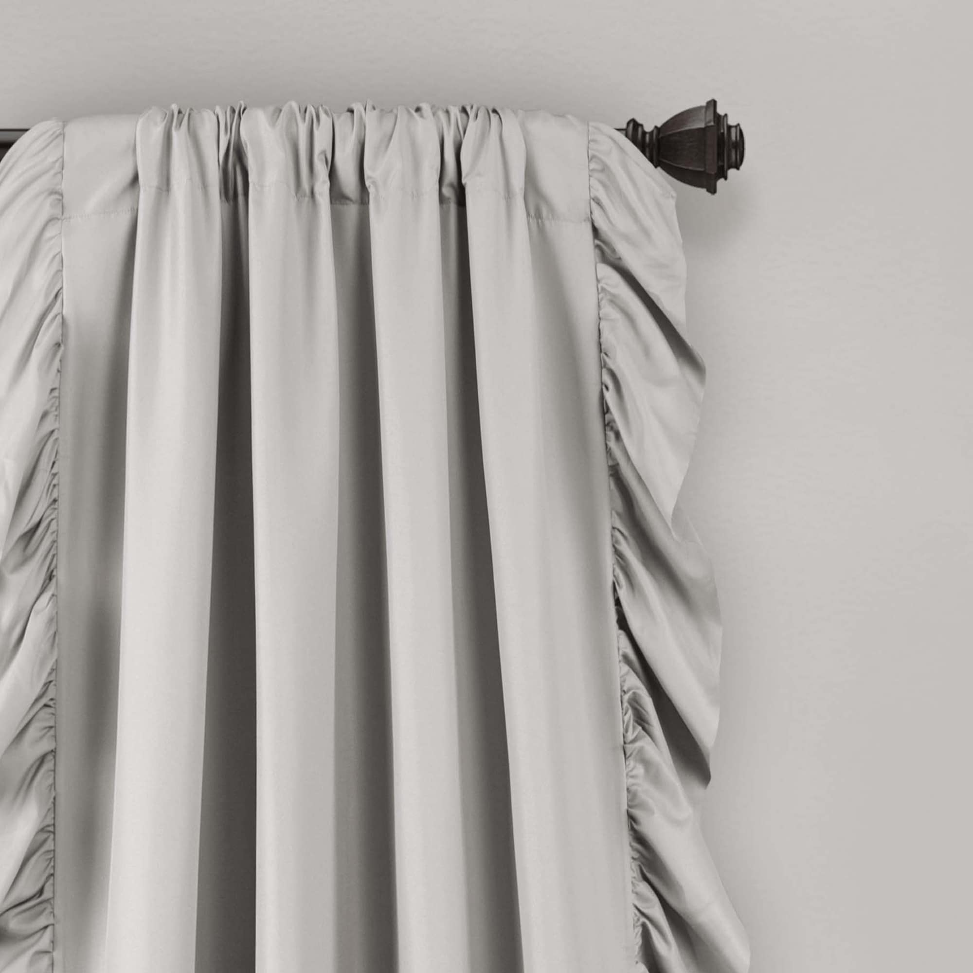 The Gray Barn Gila Ruffled Edge Curtain Panel Pair