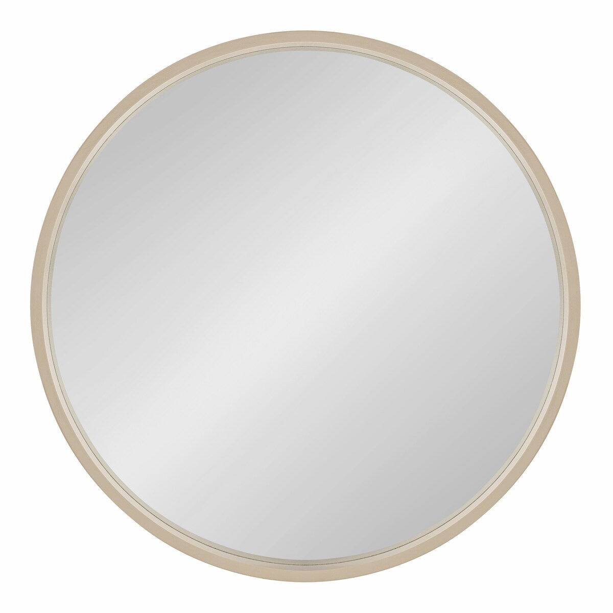 Kate and Laurel Travis Round Wood Accent Wall Mirror