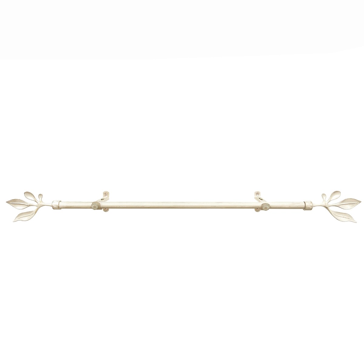 Metallo Atrium Cream/Gold Decorative Rod & Finial 28-160 Inch