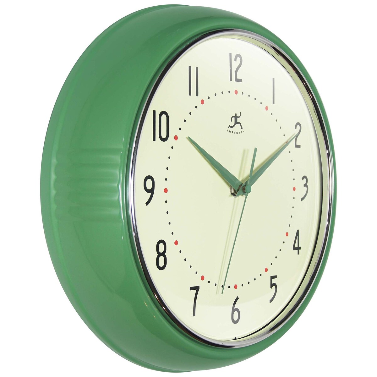 Round Retro Kitchen Wall Clock by Infinity Instruments