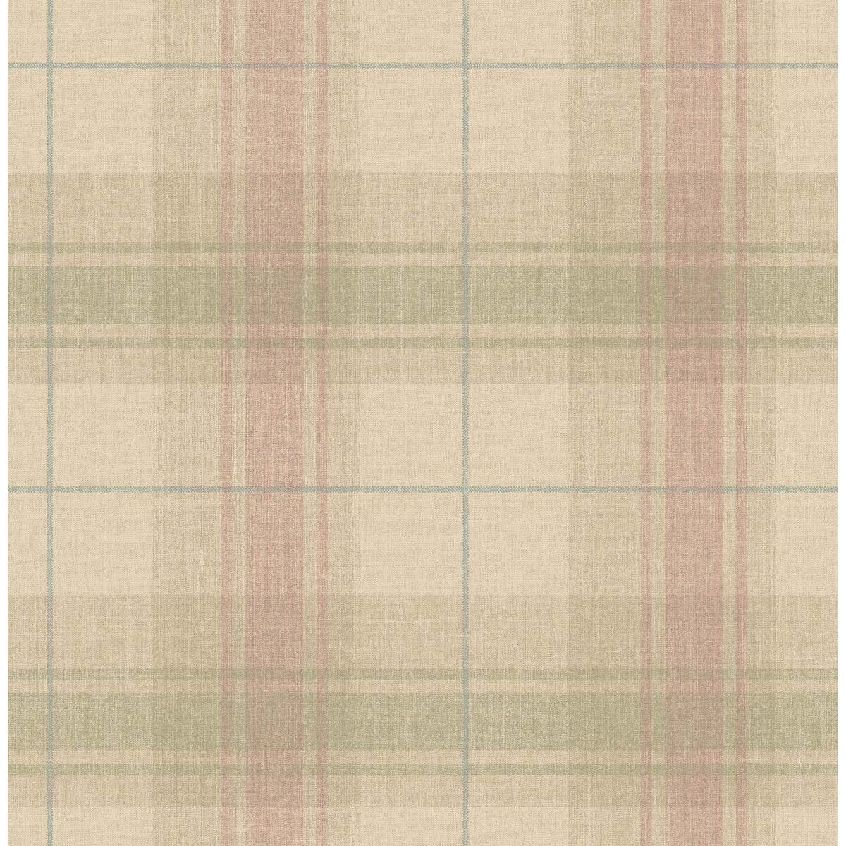 Seabrook Designs Delphia Plaid Unpasted Wallpaper - 20.5 in. W x 33 ft. L