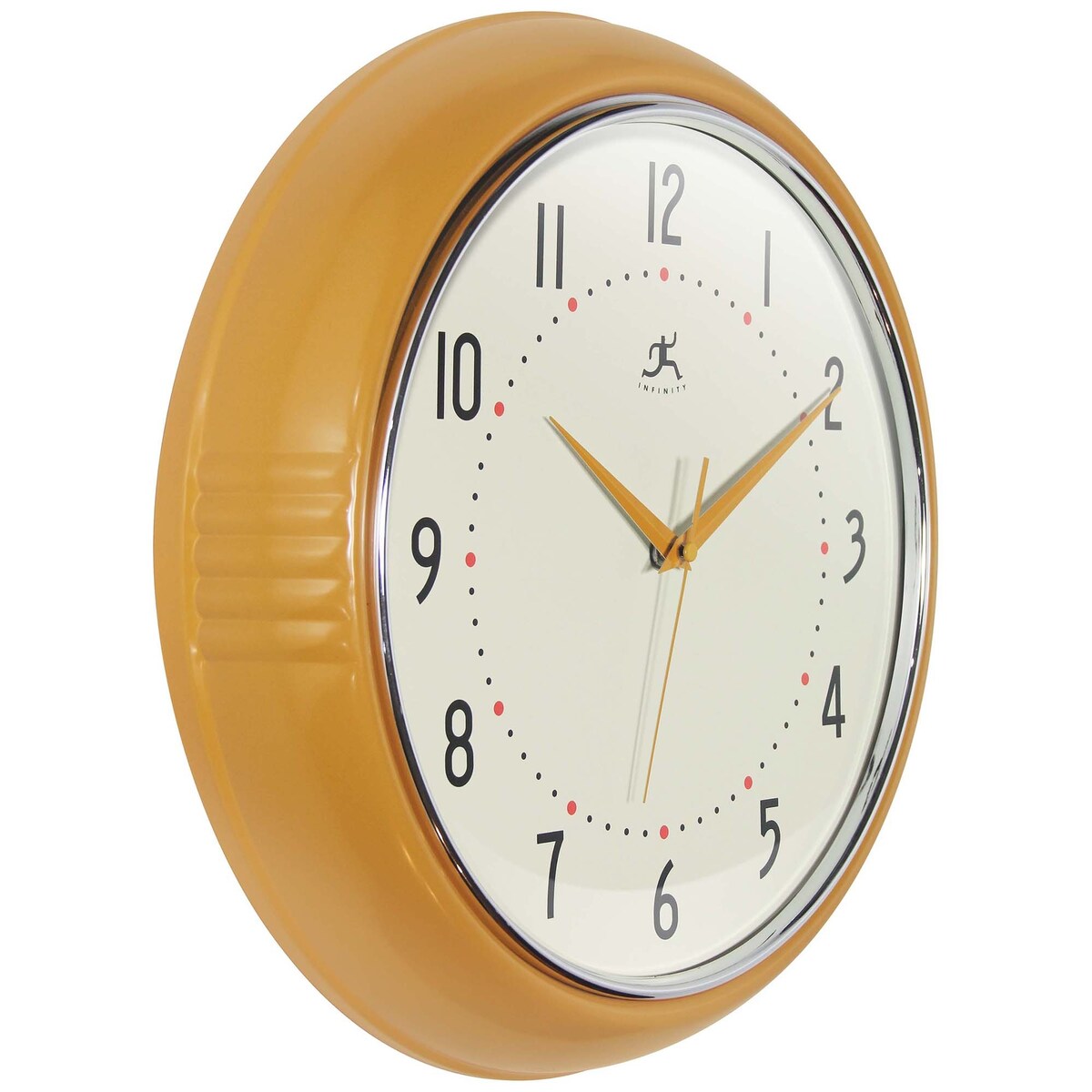 Round Retro Kitchen Wall Clock by Infinity Instruments