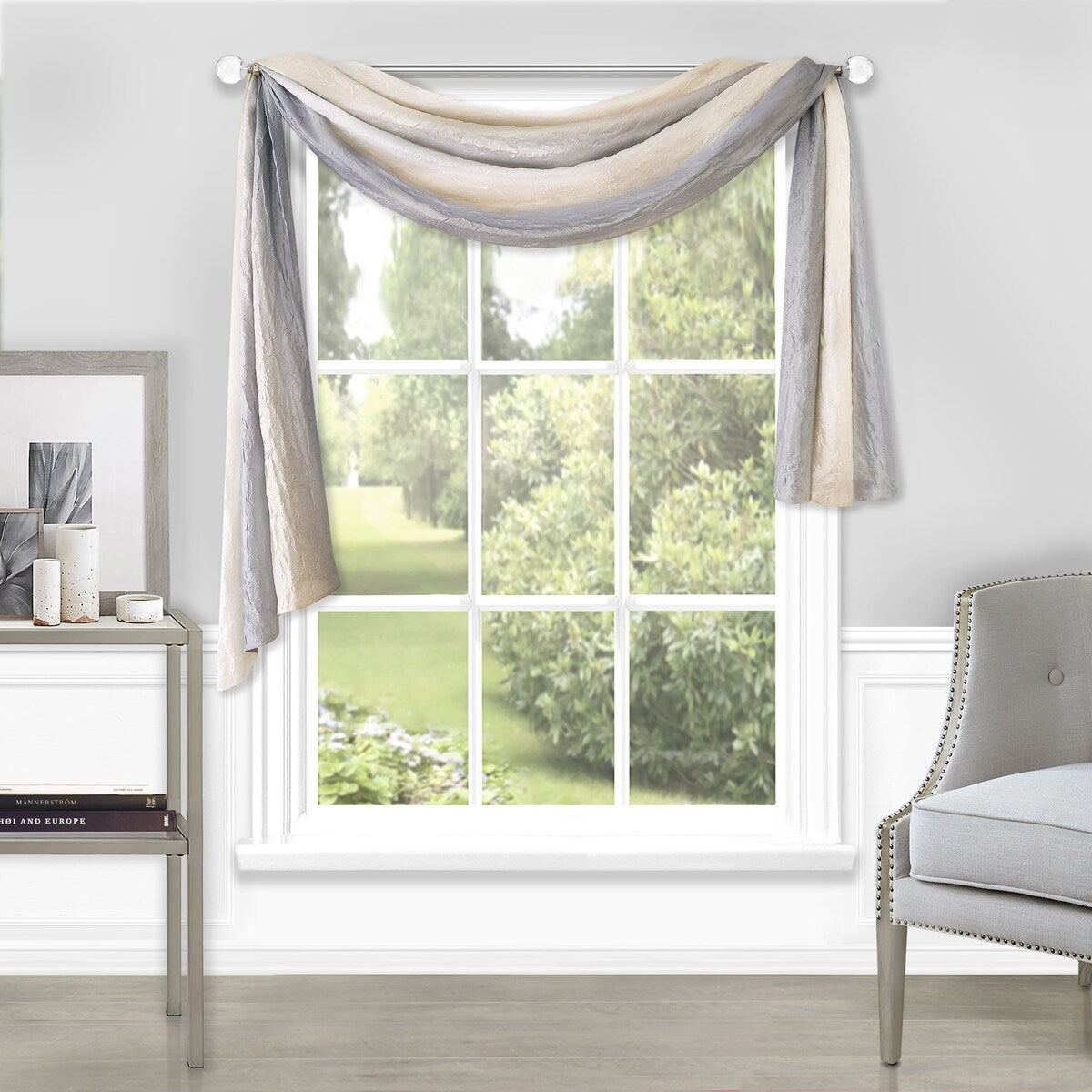 Achim Ombre Window Curtain Scarf - 50 x 144 - 50x144