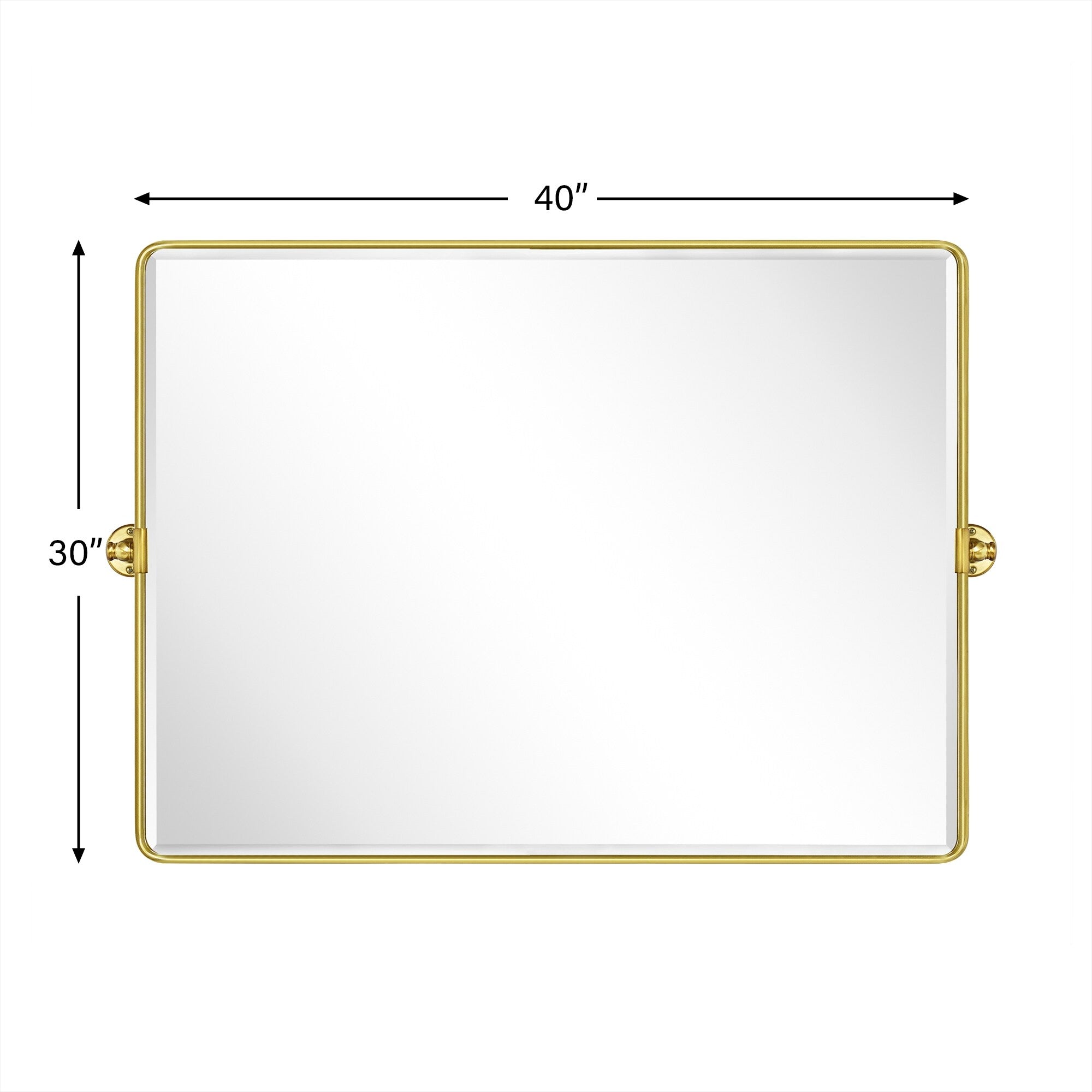 TEHOME Lutalo horizontal Beveled Bathroom / Vanity Mirror