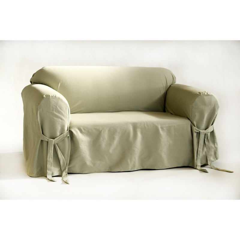 Classic Slipcovers Brushed Twill Sofa Slipcover