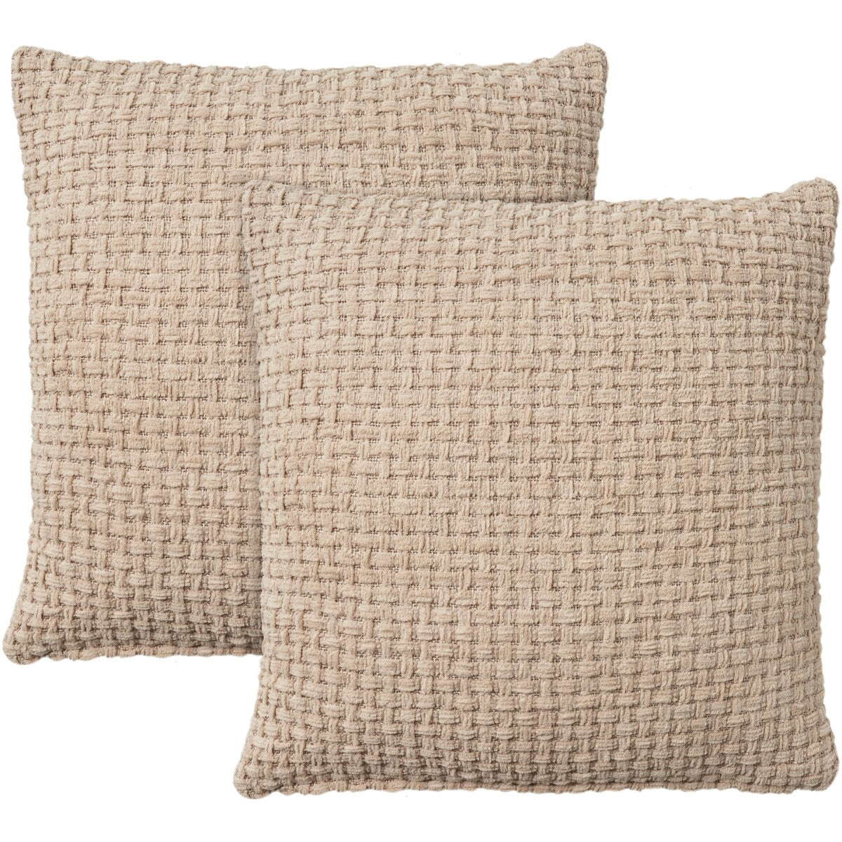 Mina Victory Lifestyle Woven Chenille 18 x 18 Set of 2 Indoor Throw Pillow