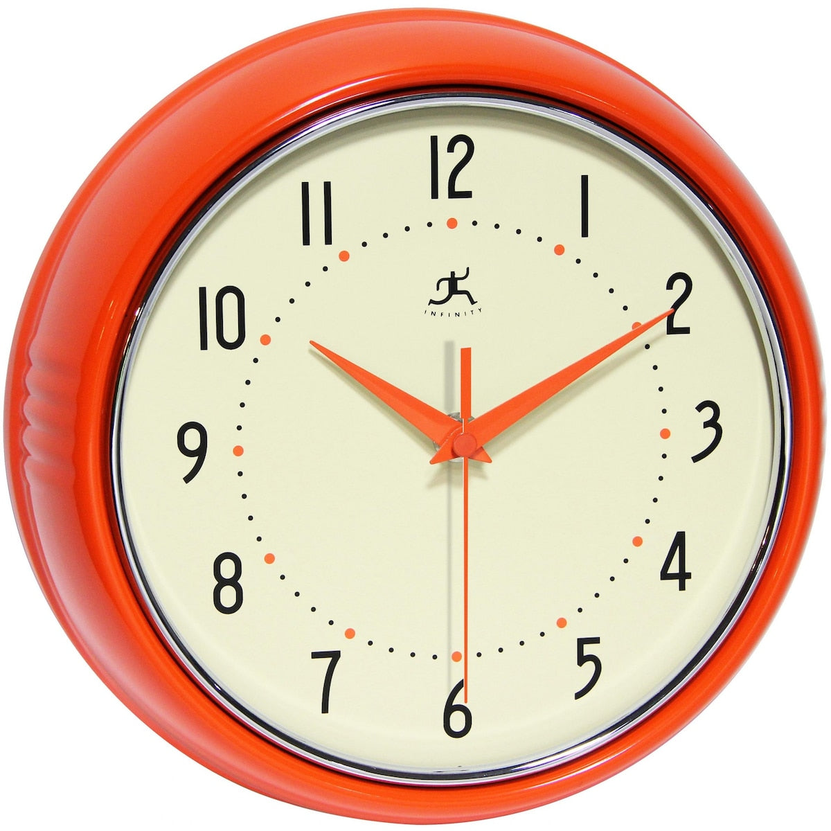 Round Retro Kitchen Wall Clock by Infinity Instruments