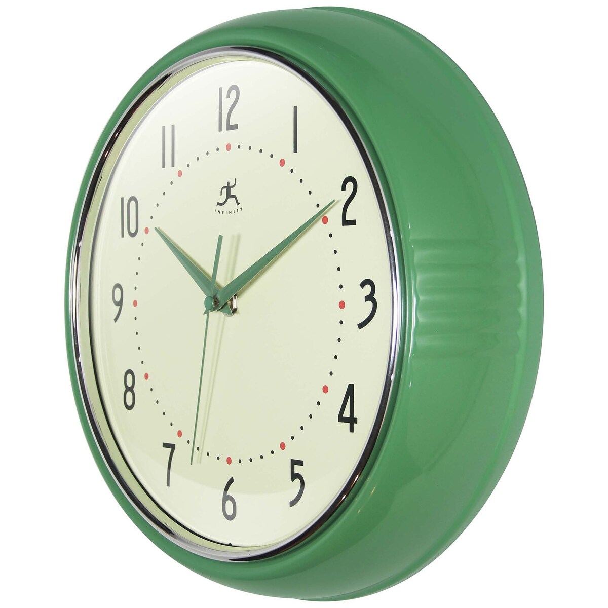 Round Retro Kitchen Wall Clock by Infinity Instruments