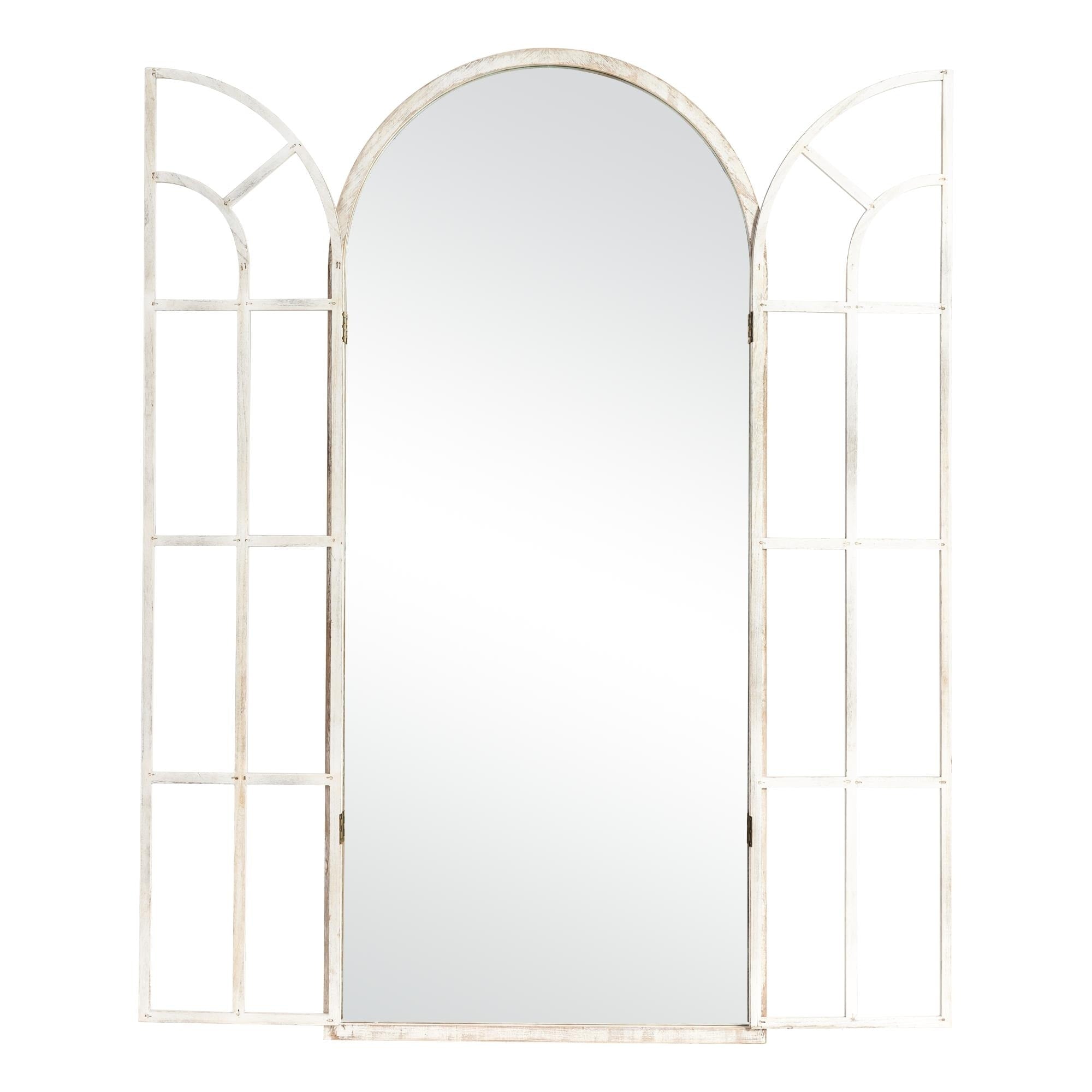 Window Mirror Arched Wood Mirror 71'' L*31'' W