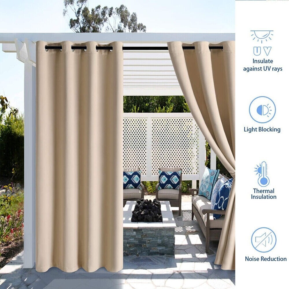 Waterproof Outdoor Blackout Curtains for Patio